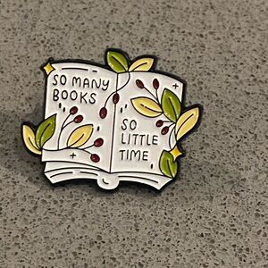 Book Lover Enamel Pin